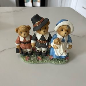 Cherished Teddies - Isaac, Jeremiah, and Temperance- pilgrims